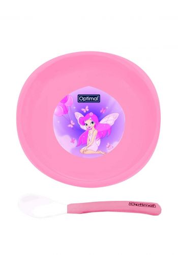 Non Slip Feeding Dish With Stp سيت صحن مع ملعقة