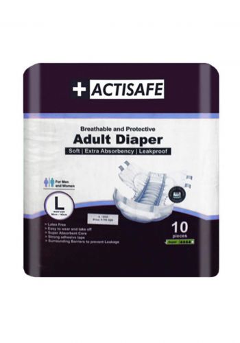 Actisafe Breathable And Protective Adult Diaper L Size حفاضات لكبار السن حجم كبير
