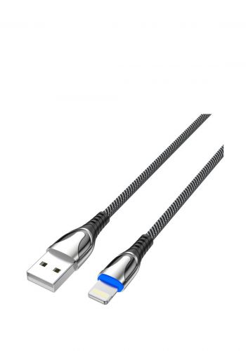  كيبل شحن للموبايل لايتننك 1.5 متر من اوبتفا OPC36 Smart Led Cable USB-A To Lightning Nylon Braided Cable - Black
