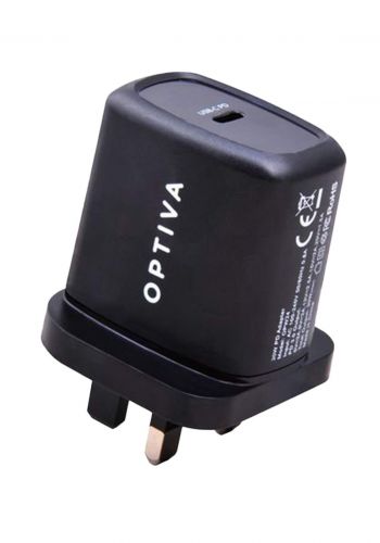 Optiva OPW24 PD Wall Charger 30W - Black شاحن