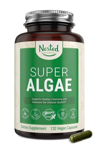 Nested Super Algae حبوب السبرولينا الطحالب 120 حبة 