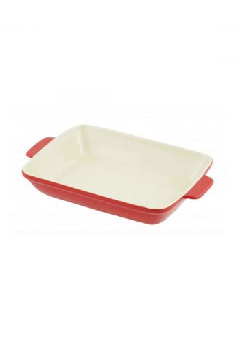 Pearl Metal  L-1825 Square Dish Heat-Resistant Red بايركس حراري