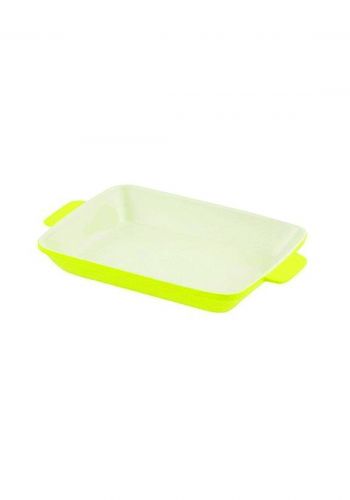 Pearl metal Square plate 26 × 20cm Heat resistant yellow oven chef L-1826  قالب بايركس
