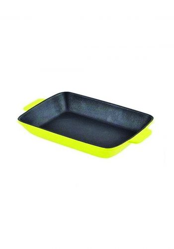 Pearl metal L-1828 Oven chef Fluorine-processed heat-resistant square plate 26 x 20 cm
