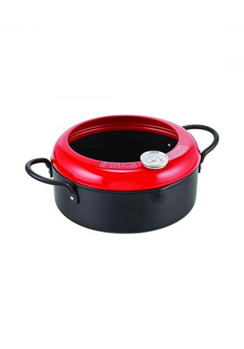 Pearl Metal Only one stage Two-handed tempura pot with iron thermometer 20 cm وعاء تمبورا