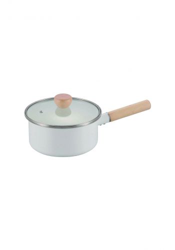 Pearl Metal HB-4943 Single Handed Pot White 18 cm وعاء متعدد الأستخدام