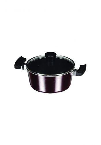 Pearl Metal HB-1235 Two-handed pan 20cm glass pan  قدر مع غطاء بايركس