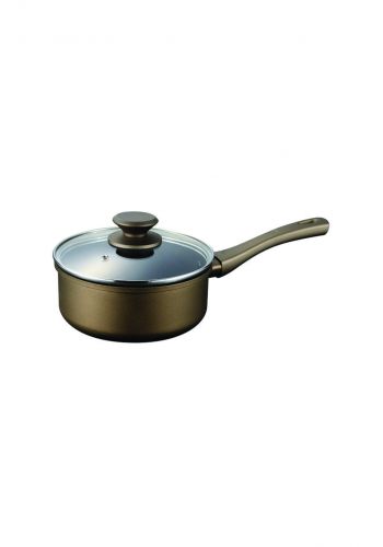 Pearl Metal HB-5510 one-handed pan with glass lid 18 cm  قدر مع غطاء بايركس