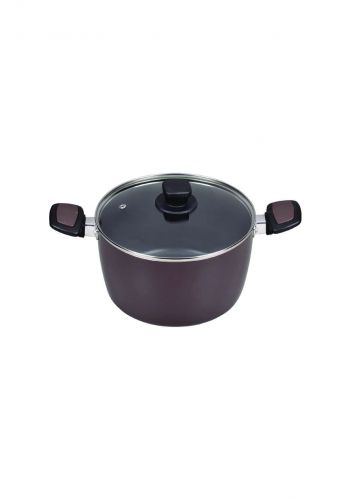 Pearl Metal HB-1670 Two-Handed Pot 22 cm قدر مع غطاء بايركس