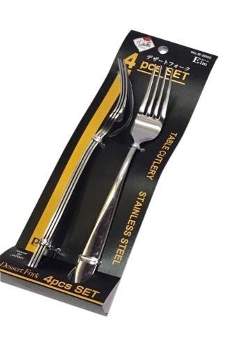Pearl Metal B-2005 Stainless dessert fork 4pcs set سيت شوكة طعام