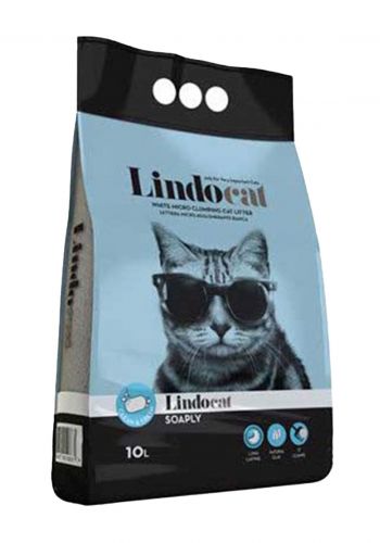 Lindocat Cat Litter   رمل للقطط بعطر الصابون 10لتر من لندو كات