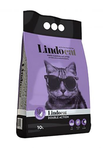 Lindocat Cat Litter   رمل للقطط بعطر اللافندر والارغان 10لتر من لندو كات