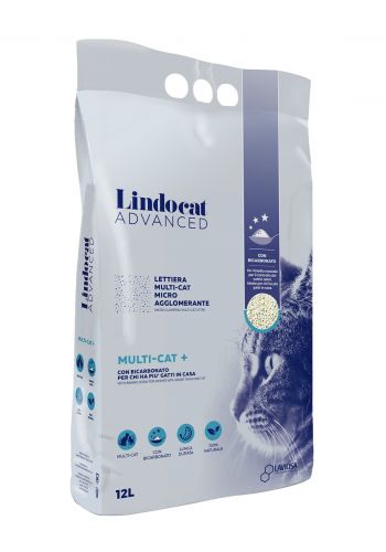 Lindocat Cat Litter   رمل للقطط ادفانس لاكثر من قط  12لتر من لندو كات
