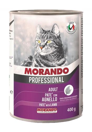 Morando Professional Adult  Cat Food  طعام معلب للقطط البالغة بلحم الغنم  400 غم من موراندو