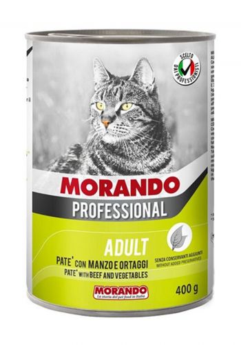 Morando Professional Adult  Cat Food  طعام معلب للقطط البالغة بلحم البقر  400 غم من موراندو