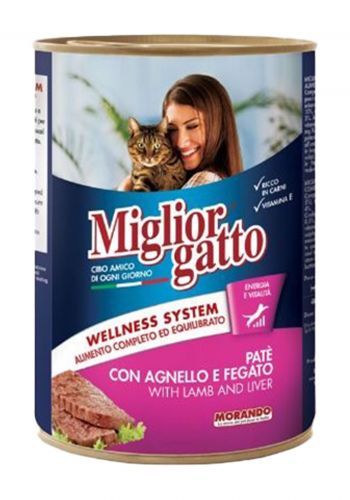 Morando Miglior Gatto Cat Food  طعام معلب للقطط باللحم والكبدة 400 غم من موراندو