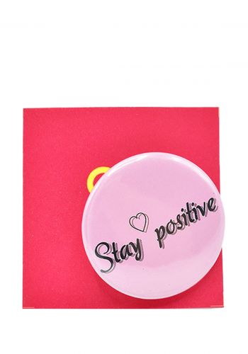 بروش بتصميم دائري Stay Pasitive
