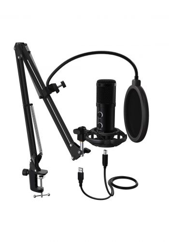 Fifine T058B USB Condenser Microphone  - Black  مايكروفون