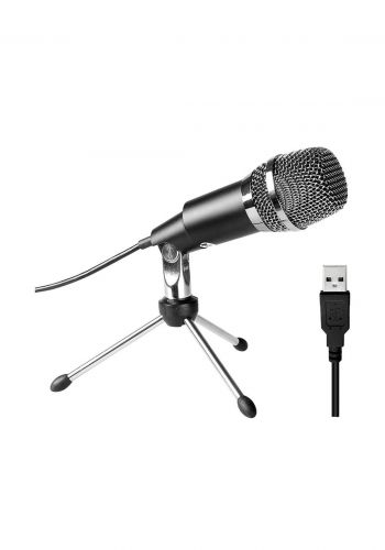 Fifine K668 USB Condenser Microphone - Black مايكروفون