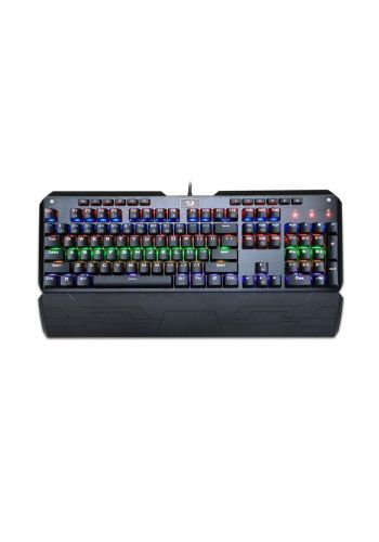 Redragon K555-R INDRAH Rainbow LED Backlit Mechanical Gaming Keyboard - Black كيبورد