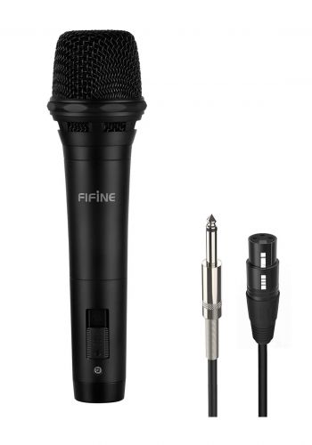 Fifine K8 Dynamic Vocal Unidirectional Cardioid Handheld Microphone - Black مايكروفون