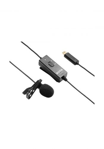 Boya BY-GM10 Omni Directional Condenser Lavalier Mic Microphone -Black مايكروفون