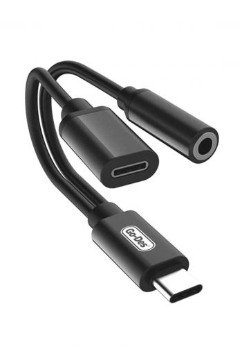Go-Des GD-UC033 2in1 USB-C to 3.5mm Stereo Audio Adapter 
