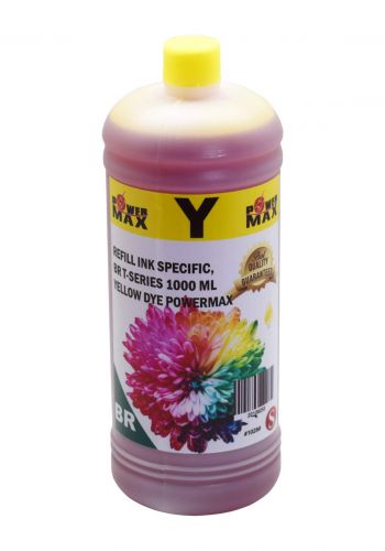 Powermax Refill Ink Brother T-Series Yellow Dye 1000 ml حبر ريفل
