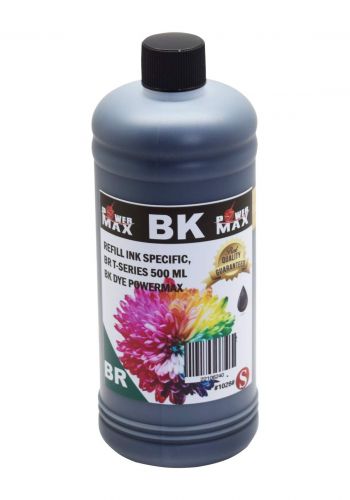 Powermax Refill Ink Brother T-Series BK Dye 500 ml حبر ريفل