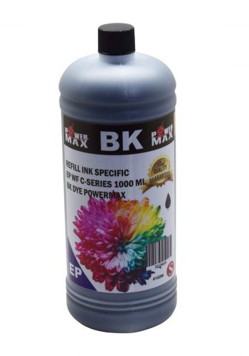 Powermax Refill Ink Epson WF C-Series BK Dye 1000 ml حبر ريفل
