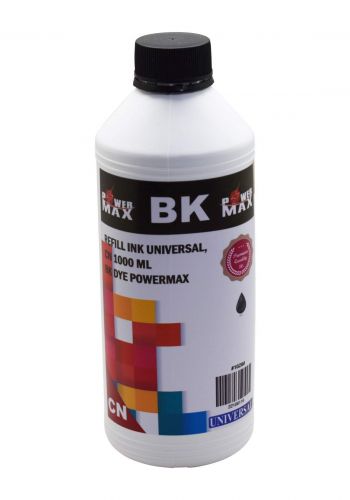 Powermax Refill Ink Universal Canon BK Dye 1000 ml حبر ريفل