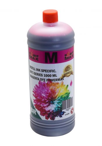 Powermax Refill Ink Brother T-Series Magenta Dye 1000 ml حبر ريفل