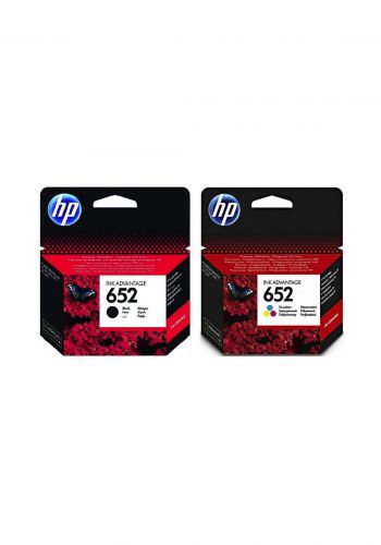 HP 652 Black & Tri-color Original Ink Advantage Cartridge Set  خرطوشة حبر
