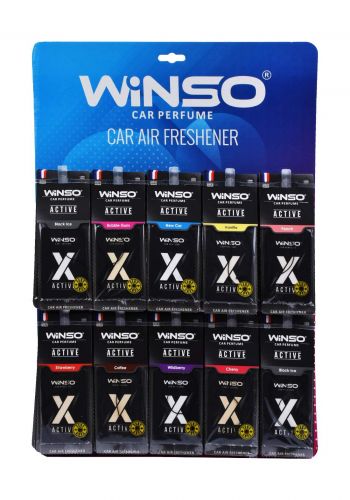 Winso Perfum Car refresher active set 10 psc معطر للسيارة