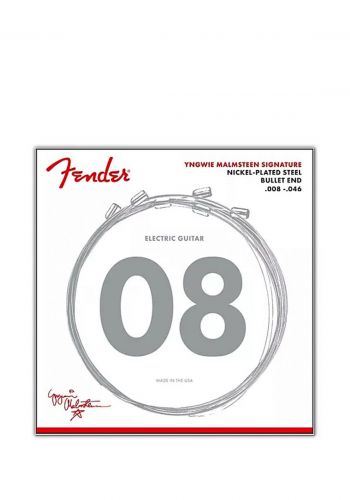 Fender Yngwie Malmsteen Signature Strings 008-046  أوتار جيتار كهربائي