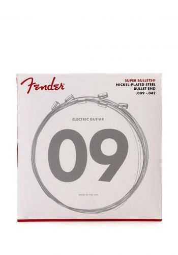 Fender Electric Guitar Strings 9-42 اوتار  جيتار كهربائي