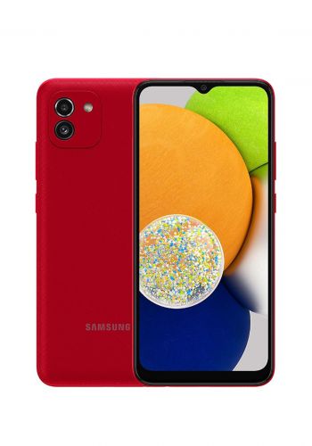 موبايل من سامسونك Samsung Galaxy A03 (2022) Dual SIM 4GB RAM 64GB- Red
