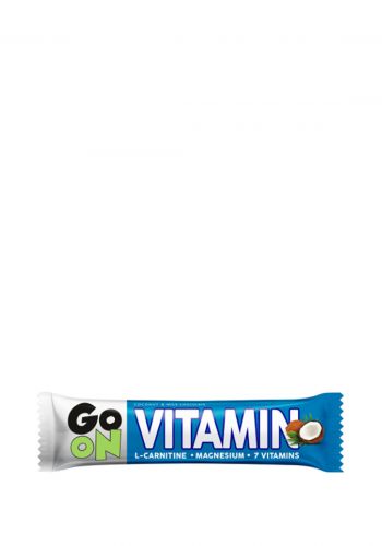 شوكولاته جوز الهند 50 غرام GO ON Protein Bar Vitamin coconut  