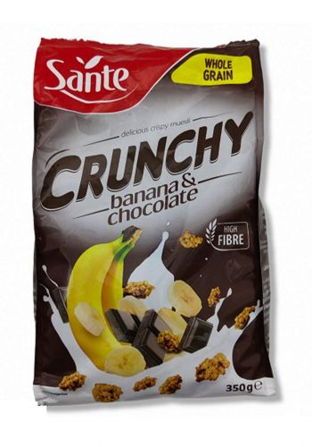 Sante 31195 Crunches With Banana And Chocolate 350g كرانش بالموز والشوكولاتة