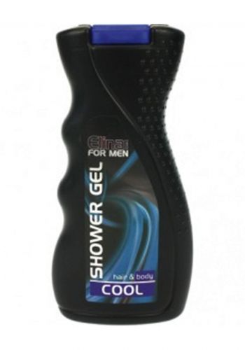 Elina-Med Shower Gel Cool For Men Hair & Body  جل استحمام للشعر والجسم  300 مل من الينا ميد 