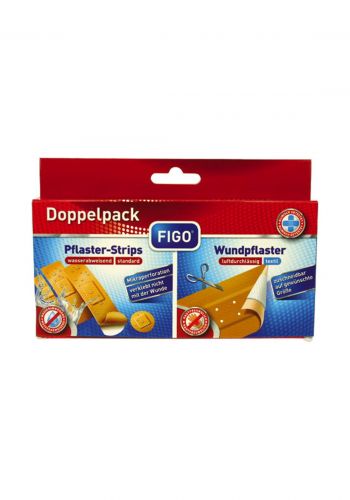 Figo wound plasters لصقات جروح مزدوجة مقاومة للماء 20 قطعة من فيجو