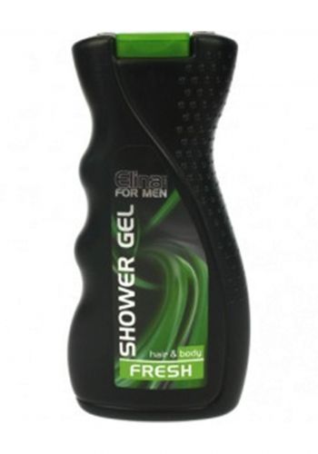 Elina-Med  Shower Gel For Men Hair &Body Fresh 300ml  جل استحمام للشعر والجسم للرجال