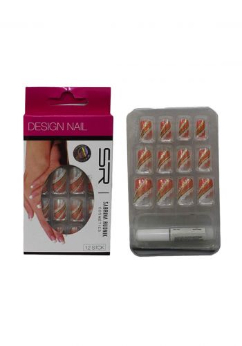 Sabrina Rudnik Artificial Nails  اظافر صناعية  12 قطعة من سابرينا رودينك