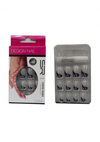 Sabrina Rudnik Artificial Nails  اظافر صناعية  12 قطعة من سابرينا رودينك