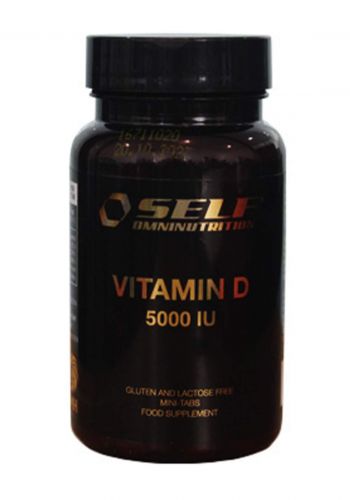 مكمل غذائي غني بفيتامين دي Self omninutrition Vitamin D 5000 IU من سيلف اومنينيوترشن 60 قرص