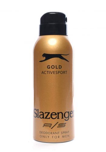 Slazenger Active Sport Gold Men Deodorant Spray مزيل العرق رجالي 150 مل