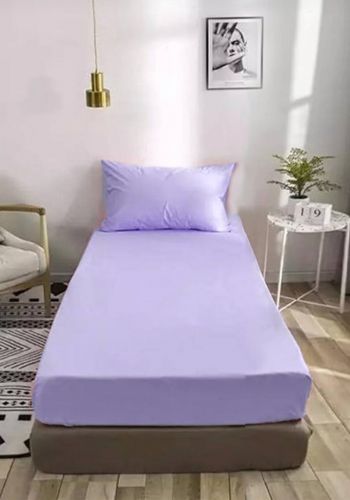  سيت شرشف مع وسادة سادة لاستيك مفرد 100*200 سم