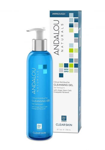 2232 Andalou Naturals Cleansing Gel Clear Skin Citrus Kombucha 178ml غسول جل للبشرة