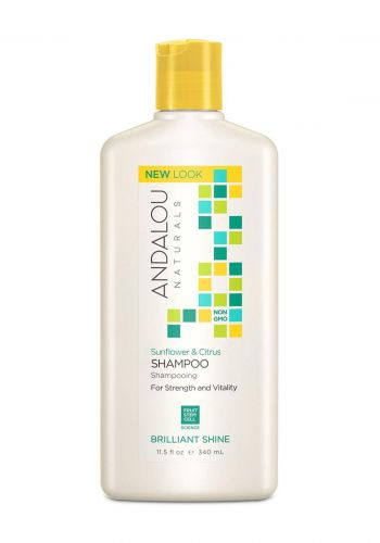 27101 Andalou Naturals Sunflower And Citrus Brilliant Shine Shampoo 340ml شامبو للشعر