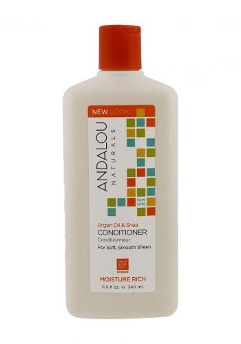 27102 Andalou Naturals Argan Oil AndShea Moisture Rich Conditioner 340ml  بلسم للشعر 